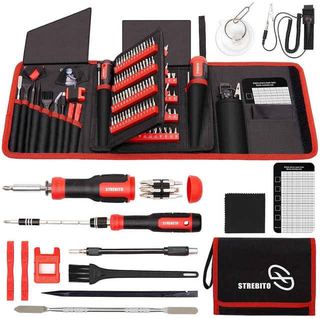 Main image of 191-Piece Multi-Bit Screwdriver, Precision Screwdriver Set(Red)