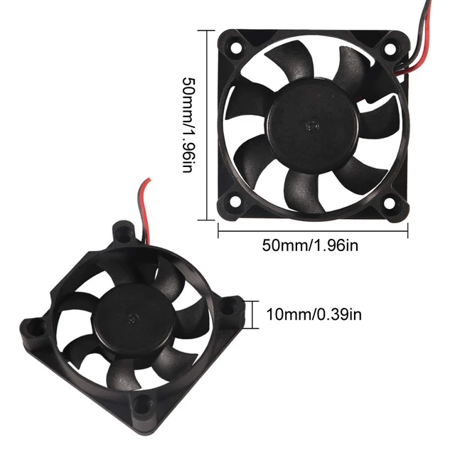 Alt view image 4 of 7 - 50mm Fan 5V USB Brushless DC Cooling Fan, 4 Pack Speed 4200 RPM Fan for Small Appliances Series Replacement (4 PCS 5010 5V USB)