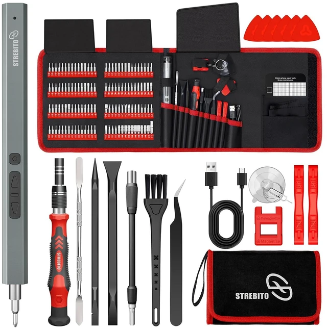 Main image of Electric Screwdriver, 144-in-1 Precision Screwdriver Set