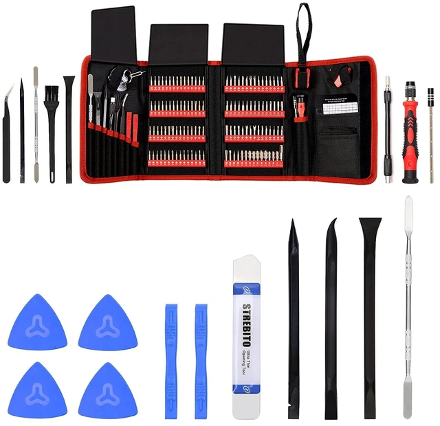 Main image of Precision Screwdriver Set 142-Piece + 11-Piece Spudger Pry Tool Kit Bundle, Plastic & Metal Spudger Tool for iPhone, Laptop, iPad, Cell Phone, MacBook, Tablet, Computer, Electronics Repair