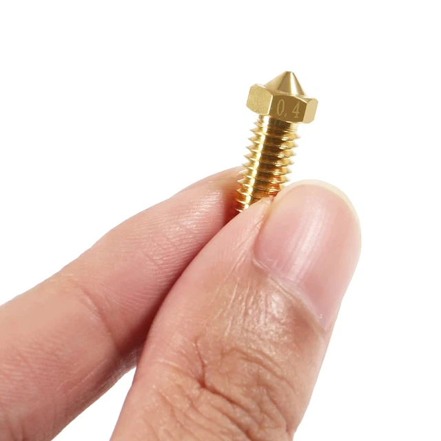 Alt view image 6 of 7 - 16PCS 3D Brass Volcano Nozzle M6 Thread Nozzles 0.2mm,0.3mm,0.4mm,0.5mm,0.6mm,0.8mm,1.0mm M6 Printed Head for 1.75mm Filament 3D Printer Parts Volcano Heater Block J-Head Hotend Extruder