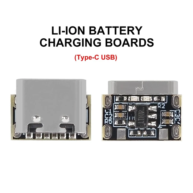 Alt view image 2 of 5 - 10PCS Mini Lithium Battery Charging Board Module 3.7V 4.2V 18650 Lithium Battery Charger Protection Board with Type-C Interface