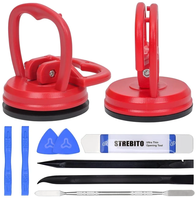 Main image of Suction Cups Heavy-Duty 2 Pieces + Spudger Pry Tool Kit 11 Piece Opening Tool Bundle, Ultimate Toolkit for iMac, iPhone, MacBook, iPad, TV, Phone, Laptop, Computer, Tablet, LCD Screen Remover