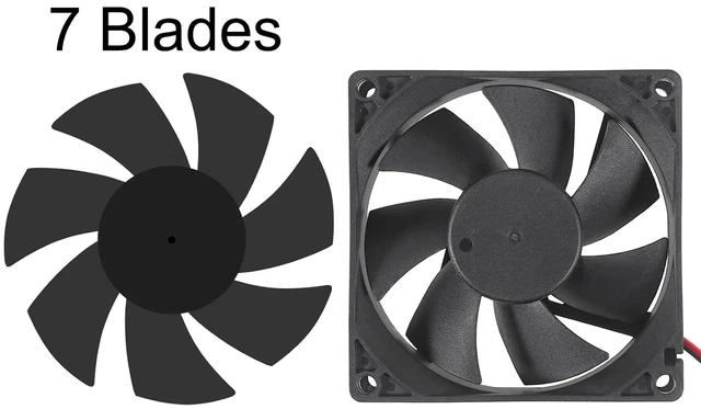 Alt view image 4 of 6 - 4PCS 80mm Fan 12V DC 8025 High Airflow Cooling Fan 2 Wire 3Pin Dual Ball DIY Cooler 12 v Fans for PC Power Supply Electronics Cooling