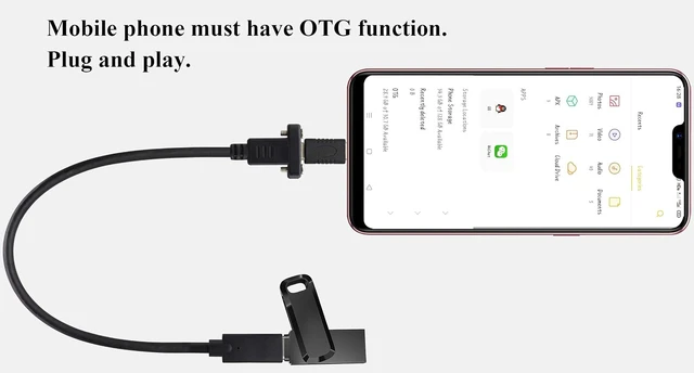 Alt view image 6 of 7 - 3.1Type C to USB C Panel Mount Screw Cable Gen 2 (3A) USB 3.1 Type C Female to Female Panel Mount Cable, Supports Charging,Data,Audio,Video Cable for Laptop,Tablet,Mobile Phone(0.3M/1ft)