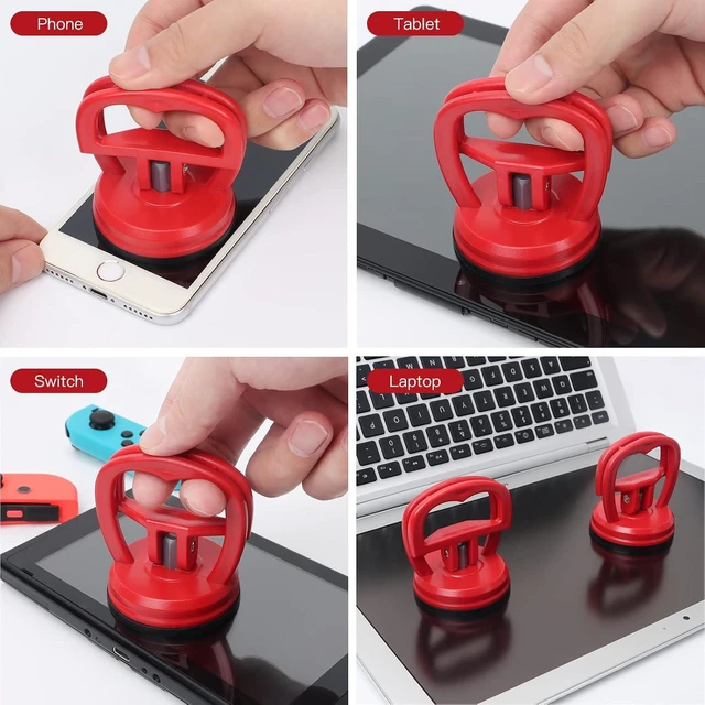 Alt view image 3 of 7 - Suction Cups Heavy-Duty 2 Pieces + Spudger Pry Tool Kit 11 Piece Opening Tool Bundle, Ultimate Toolkit for iMac, iPhone, MacBook, iPad, TV, Phone, Laptop, Computer, Tablet, LCD Screen Remover