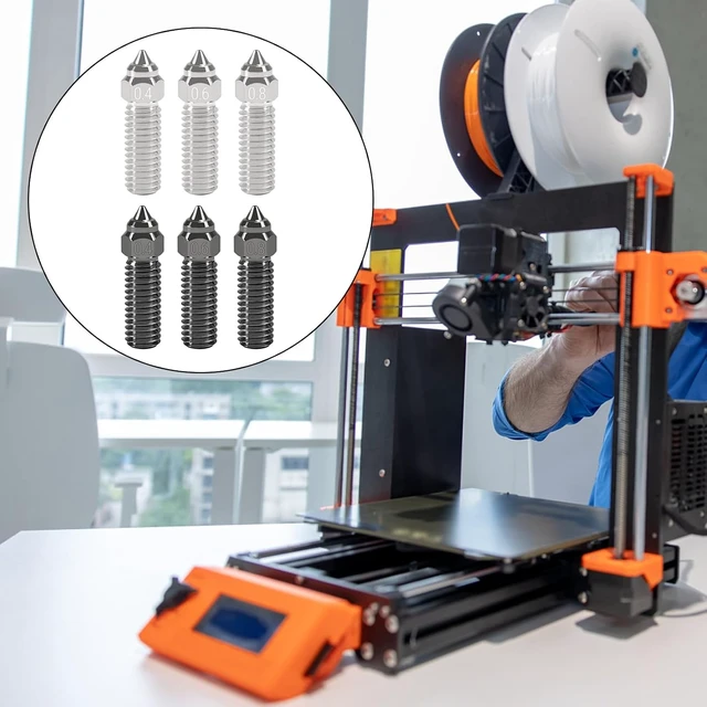 Alt view image 6 of 6 - 12PCS 3D Printer K1 Nozzle Kit 0.4mm,0.6mm, 0.8mm,Copper Alloy Nozzles with Hardened Steel Nozzles 0.4mm 0.6mm 0.8mm Copper Alloy Nozzles for CR-M4 3D Printer K1, K1 MAX