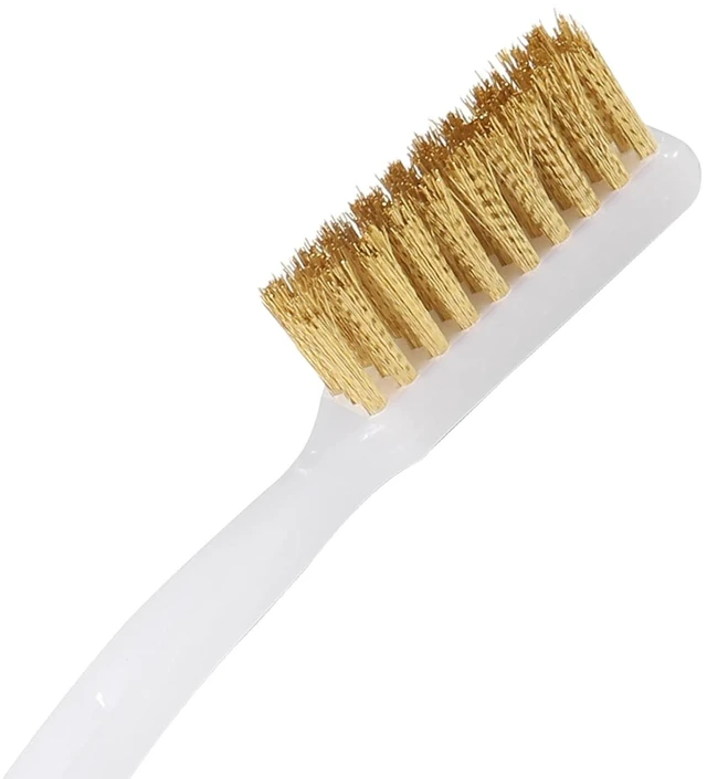 Alt view image 3 of 5 - 10pcs 3D Printer Nozzle Cleaning Copper Wire Toothbrush Tool Copper Brush Handle Hot Bed Cleaning Toothbrush