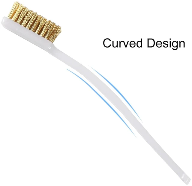 Alt view image 4 of 5 - 10pcs 3D Printer Nozzle Cleaning Copper Wire Toothbrush Tool Copper Brush Handle Hot Bed Cleaning Toothbrush