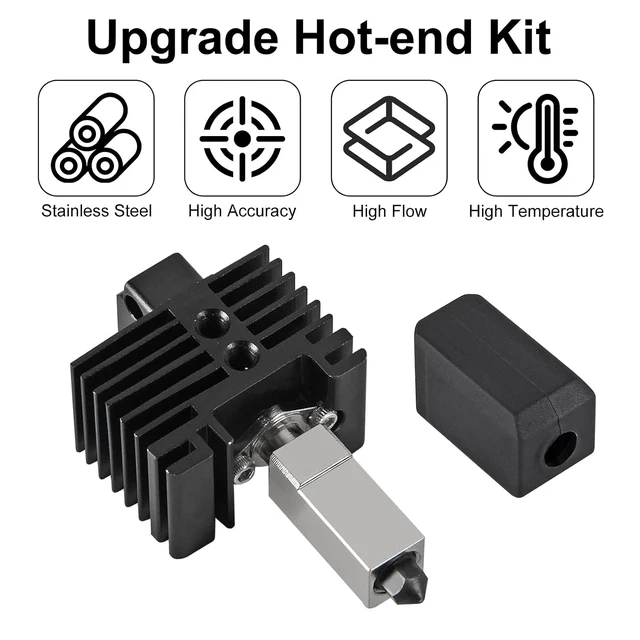 Alt view image 4 of 6 - 0.4mm P1S P1P Hotend Complete Kit,P1P/P1S Hotend Upgraded Integrated 0.4mm Ceramic Assembled Extruder Printhead Kit,3D Printer Hot End Replacement with Ceramic Heater and Thermistor Kit