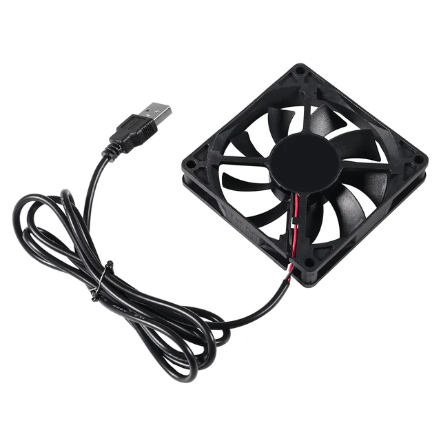 Alt view image 6 of 7 - 4Pcs DC 80mm 5V USB Fan 3D Printer 80x80x15 5V USB Brushless Cooling Fan for 3D Printer PC CPU Computer Case Fan Cooler