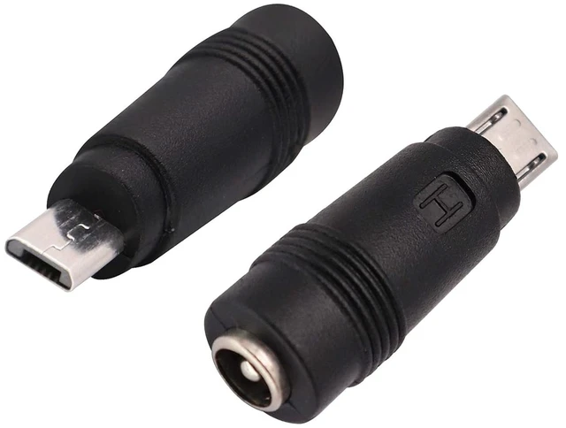 Main image of Micro DC Power Adapter DC5.5x2.1mm to Micro USB 5V DC Power Supply Charging Cables Connector for Cellphone, Tablet,MP3 and Micro USB Device.(2Pack-Micro)