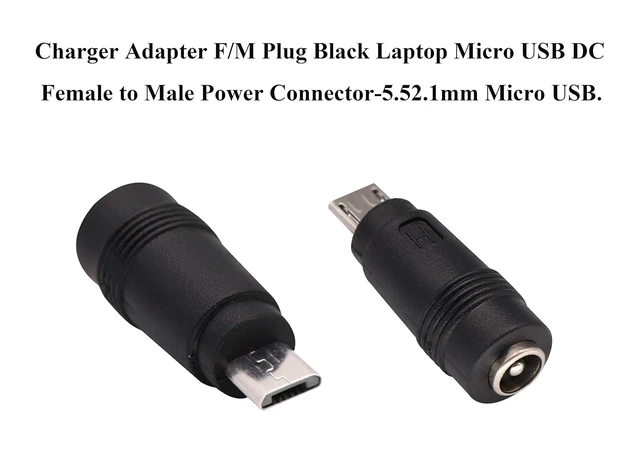 Alt view image 5 of 7 - Micro DC Power Adapter DC5.5x2.1mm to Micro USB 5V DC Power Supply Charging Cables Connector for Cellphone, Tablet,MP3 and Micro USB Device.(2Pack-Micro)