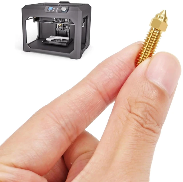 Alt view image 7 of 7 - 12PCS Brass 3D Printer K1 Nozzle Kit 0.2mm,0.4mm, 0.6mm, 0.8mm, 1.0mm for CR-M4 3D Printer K1, K1 MAX