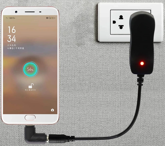 Alt view image 5 of 7 - 90 Degree Micro DC Power Adapter 90 Degree DC5.5x2.1mm to Micro USB 5V DC Power Supply Charging Connector for Cellphone, Tablet,MP3 and Micro USB Device.(2Pack/Micro)