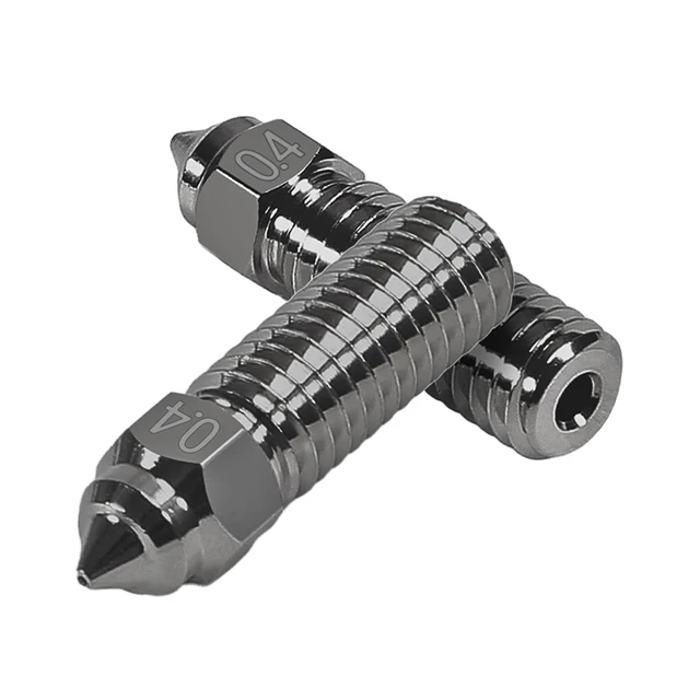 Alt view image 4 of 6 - 10PCS 3D Printer Hardened Steel Nozzles 0.4mm, High-Speed Printing and High Flow Extruder Nozzles for K1, K1 Max, CR-M4, CR-10 SE 3D Printers