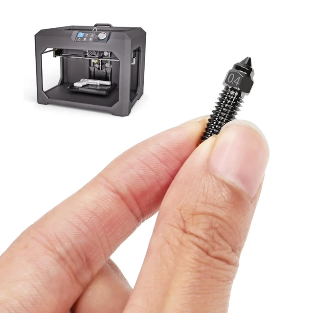Alt view image 5 of 6 - 10PCS 3D Printer Hardened Steel Nozzles 0.4mm, High-Speed Printing and High Flow Extruder Nozzles for K1, K1 Max, CR-M4, CR-10 SE 3D Printers