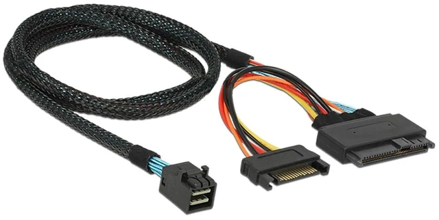 Main image of U.2 U2 SFF-8639 NVME PCIe SSD Cable for Mainboard Intel SSD 750 p3600 p3700 M.2 SFF-8643 Mini SAS HD
