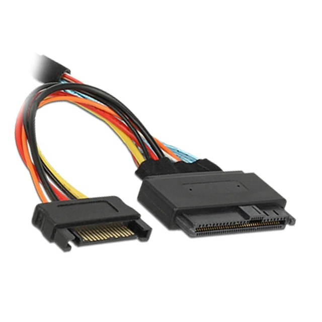 Alt view image 7 of 7 - U.2 U2 SFF-8639 NVME PCIe SSD Cable for Mainboard Intel SSD 750 p3600 p3700 M.2 SFF-8643 Mini SAS HD