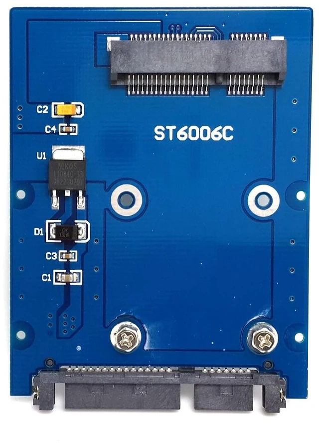Main image of Slim Type Mini PCI-E mSATA SSD to 2.5" SATA 3.0 22pin HDD Adapter Hard Disk PCBA