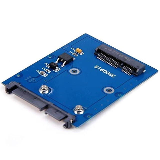 Alt view image 5 of 5 - Slim Type Mini PCI-E mSATA SSD to 2.5" SATA 3.0 22pin HDD Adapter Hard Disk PCBA