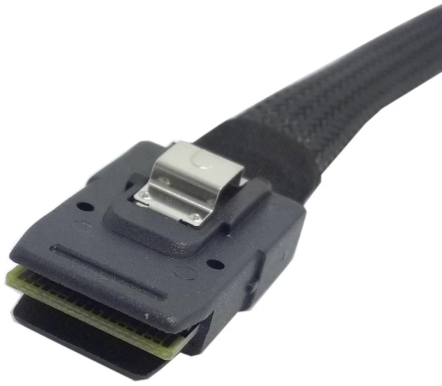 Main image of 1m SFF-8087 Mini SAS 4i 36 Pin to 36Pin Right 90DEGREE Angled Cable