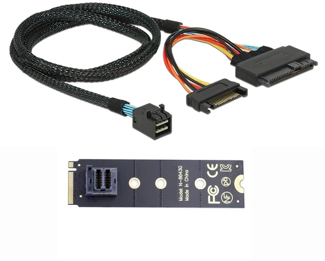 Main image of U.2 U2 SFF-8639 NVME PCIe SSD Cable for Mainboard Intel SSD 750 p3600 p3700 M.2 SFF-8643 Mini SAS HD