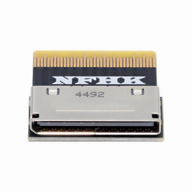 Main image of PCIe PCI-Express Oculink SFF-8612 8X to SFF-8654 8X Female to Male SSD eGPU Data Slimline PCBA Adapter
