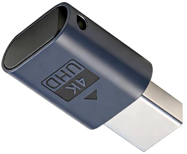 Main image of Mini-DP Virtual Display 4K@17hz Adapter Mini Displayport Dummy Plug Headless Ghost Emulator with LED Light Blue