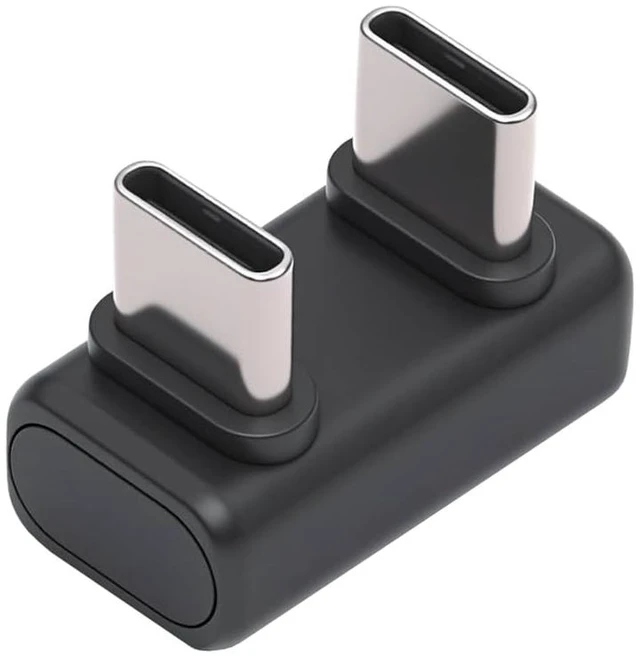 Main image of 240W 80Gbps USB5.0 Male to Male Extension Opposite U Shape Back Angled Adapter with 16K 8K 5K Compatible with USB4.0 Thunderbolt3/4/5