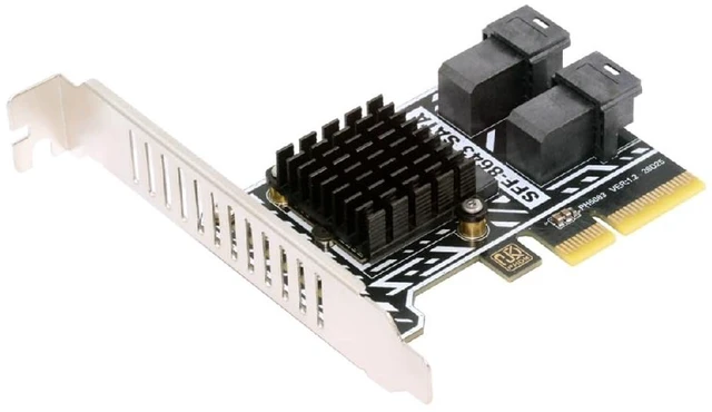 Main image of PCIE 4.0 4X to Dual SFF8643 8-Port SATA 3.0 6Gbps Storage Expansion Adapter Card