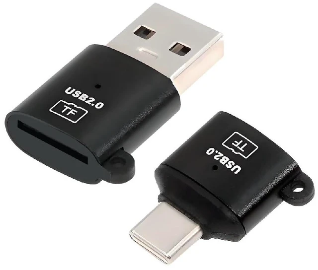 Main image of 2pcs/lot Type-C USB-C Host & USB 2.0 Type-A to OTG TF Micro-SD T-Flash Card Reader Adapter for Laptop Tablet Phone