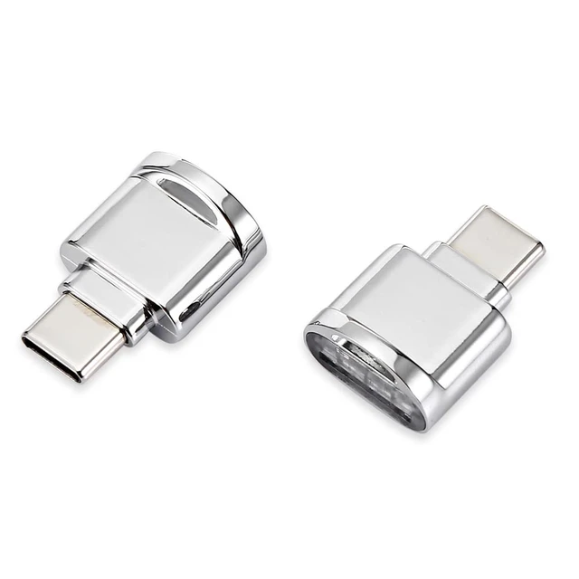 Main image of 2pcs USB 2.0 Type C USB-C to Micro SD SDXC TF Card Reader Adapter for Cell Phone