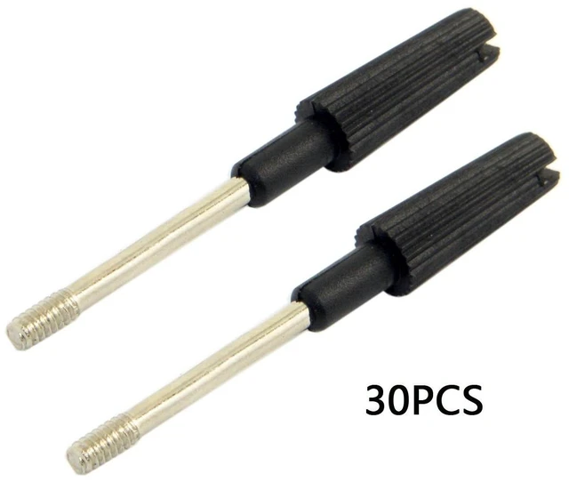 Alt view image 3 of 6 - 30pcs Thumb Screws #4-40 UNC 47mm Length Stainless Steel Overmold for Computer Cable