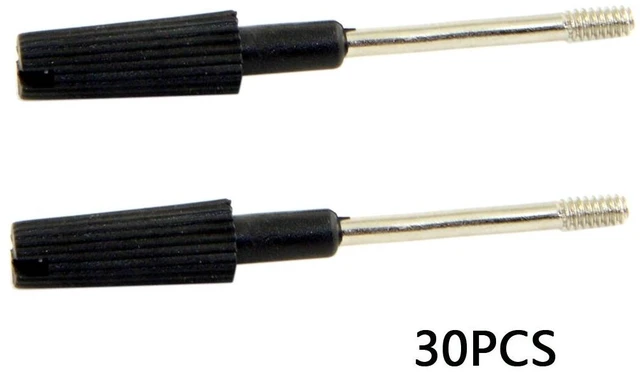 Alt view image 5 of 6 - 30pcs Thumb Screws #4-40 UNC 47mm Length Stainless Steel Overmold for Computer Cable
