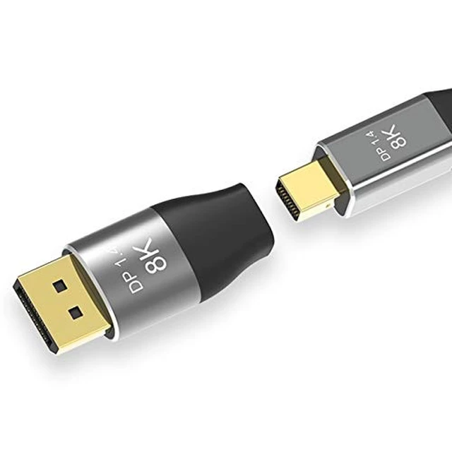 Alt view image 4 of 4 - Mini DisplayPort 1.4 8K 60hz Female Adapter Ultra-HD UHD 4K 144hz to DP Male 7680 * 4320 for Video PC Laptop TV