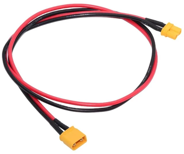 Main image of 18AWG XT30 Male to Female Extension Cable Connector for RC Battery Portable Power Station Solar Panel 50cm