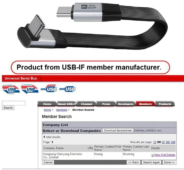 Alt view image 4 of 7 - USB5.0 80Gbps Flat Slim FPC Male to Male 240W 16K 8K 60Hz 5K Extension Cable Up Angled 90 Degree 20cm Compatible with 40Gbps USB4.0 Thunderbolt3/4/5