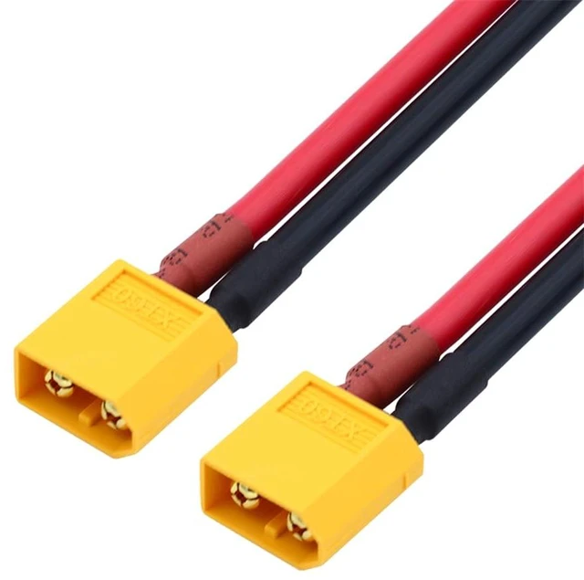 Main image of 12AWG XT60 Extension Cable Male to Male Connector for RC Battery Portable Power Station Solar Panel 50cm