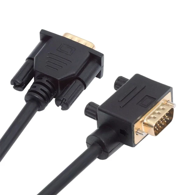 Main image of VGA RGB Male to Straight Male Extension Cable 3COAX+6C Right Angled 90 Degree for Monitor Projector Computer