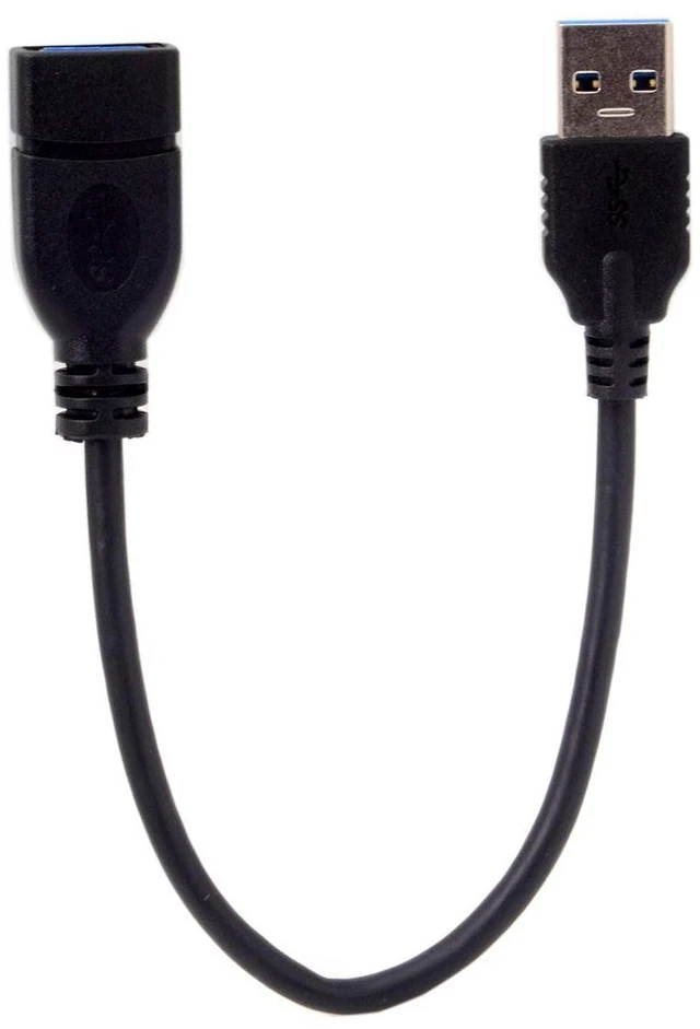 Main image of USB 3.0 Type-A Male to USB 3.0 Type-A Female Extension Cable 20cm 5Gbps