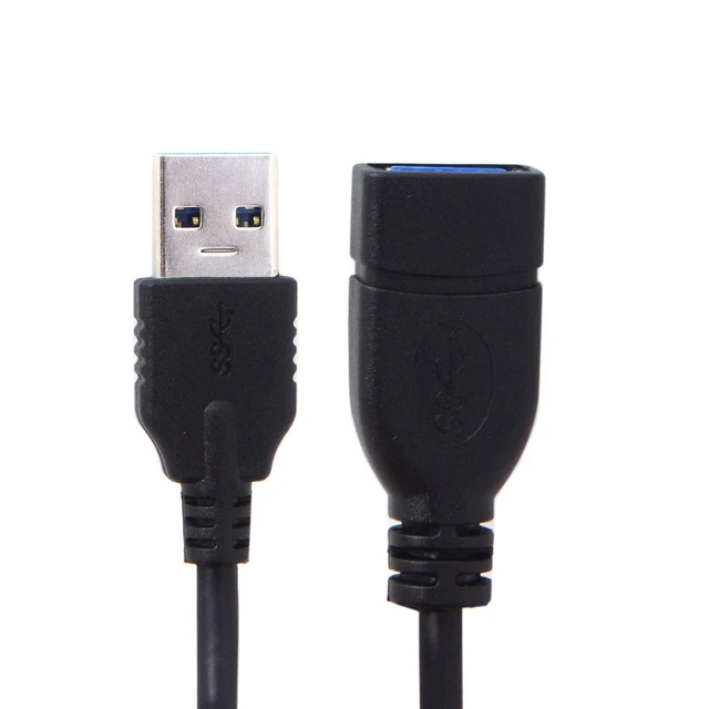 Alt view image 6 of 6 - USB 3.0 Type-A Male to USB 3.0 Type-A Female Extension Cable 20cm 5Gbps