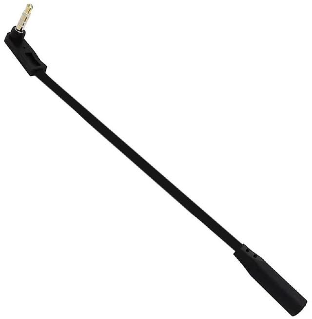 Main image of AUX 3.5mm 4-Poles Audio Stereo Ultra Slim Flat Extension Speaker Cable Male to Female 90 Degree Right Angled 15cm