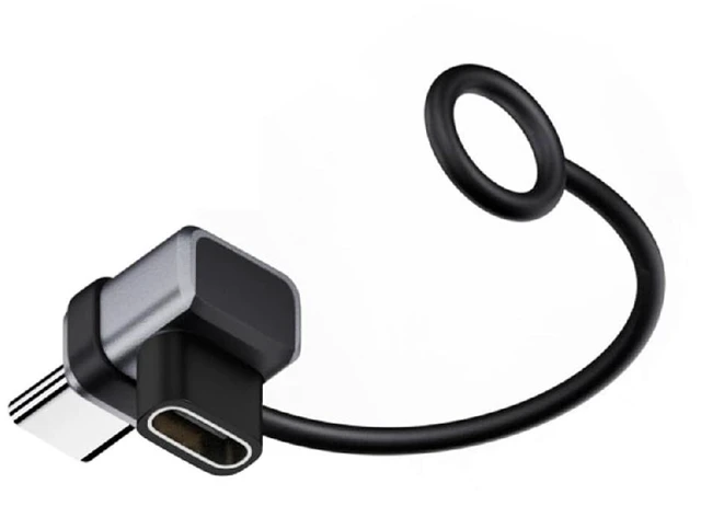 Main image of 240W USB5.0 80Gbps Low Profile Down Up Angled Extension Adapter with Lanyard Keychain 16K 8K 5K Compatible with USB4.0 Thunderbolt3/4/5