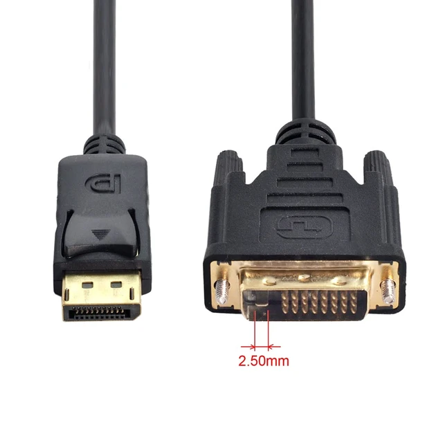 Alt view image 3 of 7 - DisplayPort DP Male Source to DVI Male Single Link Video 1080p 60hz Cable 6ft 1.8m for DVI Monitor