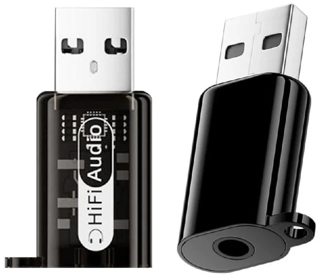 Main image of 2pcs/lot USB2.0 Type-A Male to 3.5mm Female TRS TRRS Audio AUX & MIC Sound Card 24bit 96kHz Adapter Compatible with Laptop Desktop