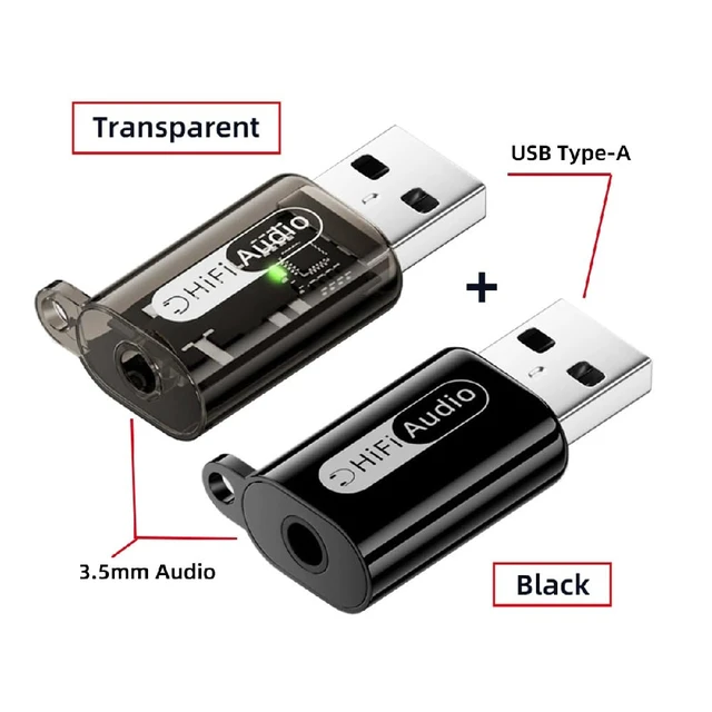 Alt view image 2 of 7 - 2pcs/lot USB2.0 Type-A Male to 3.5mm Female TRS TRRS Audio AUX & MIC Sound Card 24bit 96kHz Adapter Compatible with Laptop Desktop