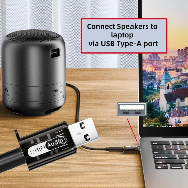 Alt view image 7 of 7 - 2pcs/lot USB2.0 Type-A Male to 3.5mm Female TRS TRRS Audio AUX & MIC Sound Card 24bit 96kHz Adapter Compatible with Laptop Desktop