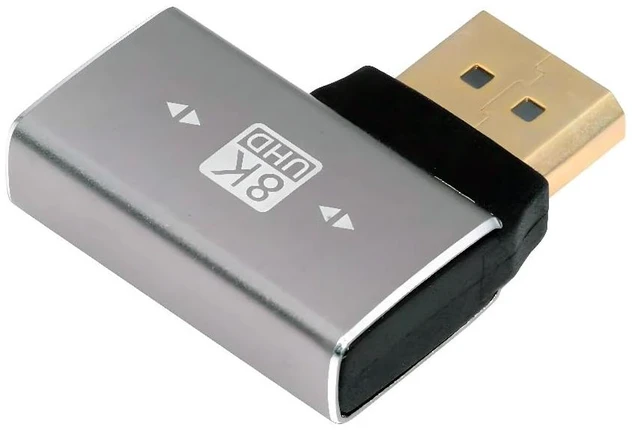 Main image of DisplayPort 1.4 to DP Ultra-HD UHD 8K 60hz 4K 144hz Right Angled Male to Female 90 Degree for Video PC Laptop Monitor