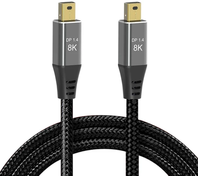 Main image of Mini DisplayPort 1.4 8K 60hz Cable Ultra-HD UHD 4K 144hz Mini DP to MiniDP Cable 7680 * 4320 for Video PC Laptop TV